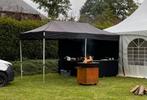 Zwarte tent met zijwanden 2,5M x 5M, Tuin en Terras, Ophalen, Gebruikt, Opvouwbaar, Overige typen
