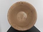 Prachtige antieke xlarge "stapled" terracotta /gres schaal, Ophalen of Verzenden