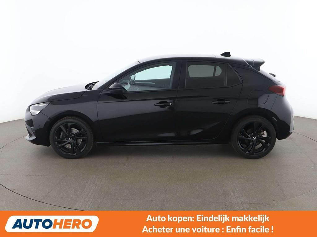 Opel Corsa 1.2 Turbo GS Line (bj 2020, automaat), Auto's, Stof, Gebruikt, 1199 cc, Zwart