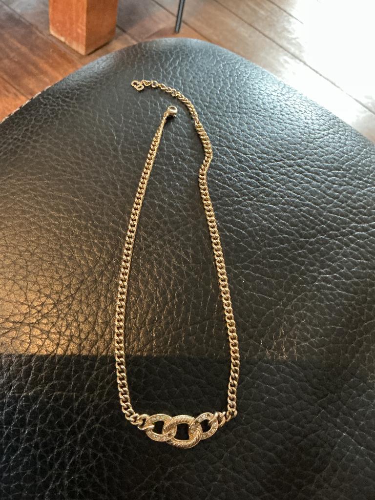 Vintage halsketting van Christian Dior, Handtassen en Accessoires, Kettingen, Overige materialen, Gebruikt, Ophalen of Verzenden