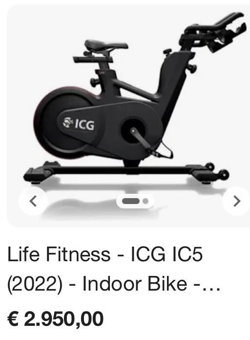 Life Fitness by ICG IC8 Bike, Enlèvement, Comme neuf, Vélo de spinning