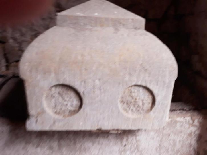 4 CHAPITEAUX EN PIERRE, Jardin & Terrasse, Terrasses, Comme neuf, Enlèvement