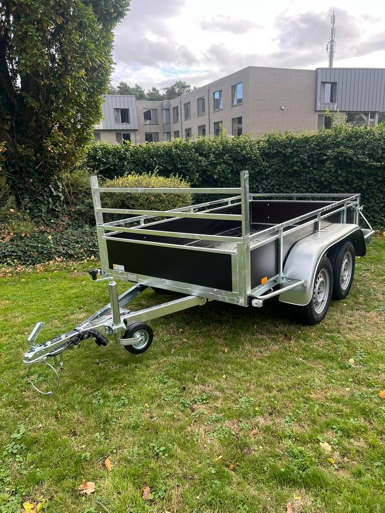 Dubbel-as 254-130 750kg aanhangwagen BW trailers NIEUW, Ophalen, Nieuw