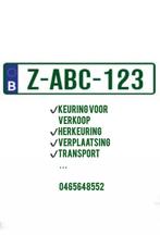 Z-Platen / Keuring / Verplaatsing, Enlèvement