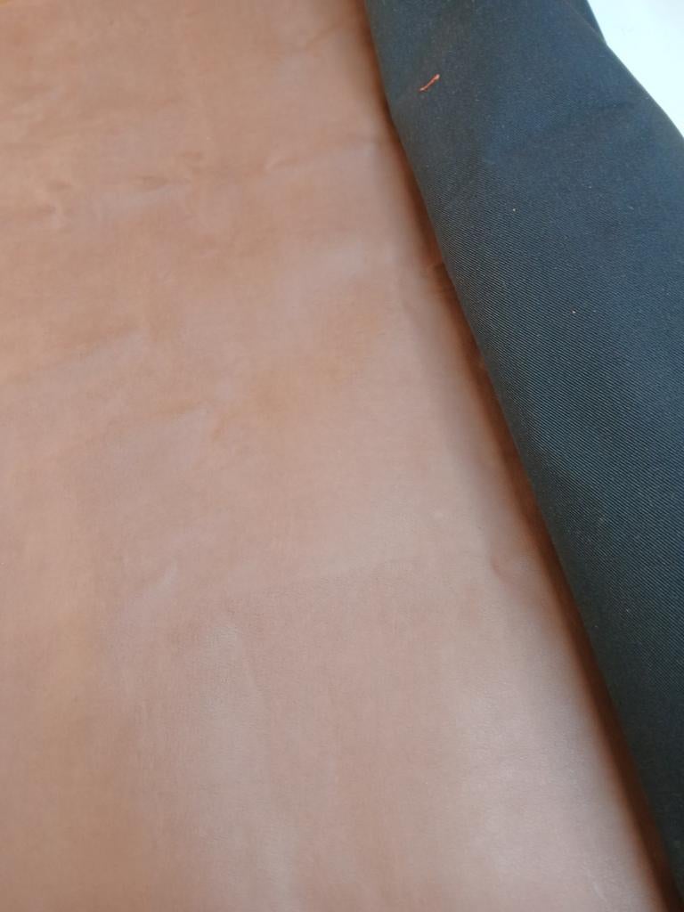 Grote lap nep leer(bruin/camel), Ophalen