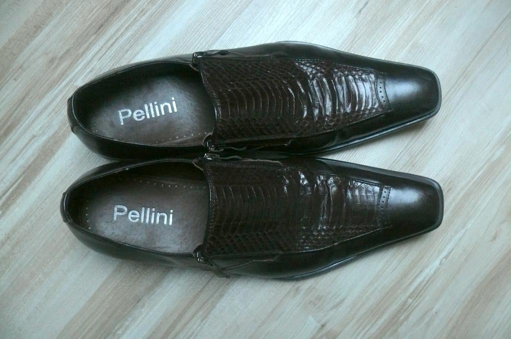 chaussures homme cuir "Pellini", Comme neuf, Brun, Enlèvement, Pellini