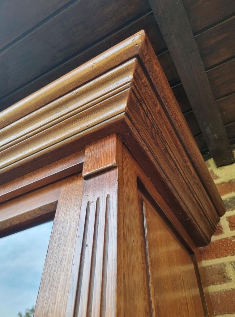 Buffet/vitrine en chêne Flamant LIVRAISON GRATUITE, 25 à 50 cm, Avec tablette(s), 200 cm ou plus, Flamant