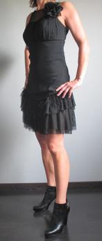 NIEUW! FEESTELIJK ZWART GEKLEED KLEEDJE - AVONDJURK, Neuf, Enlèvement ou Envoi, Vero Moda, Noir