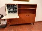 Meuble de bar secrétaire vintage en teck des années 1960, Enlèvement, Utilisé, Vintage