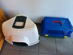 Kattenbak en transportbox gratis af te halen., Ophalen, Gebruikt, Gesloten