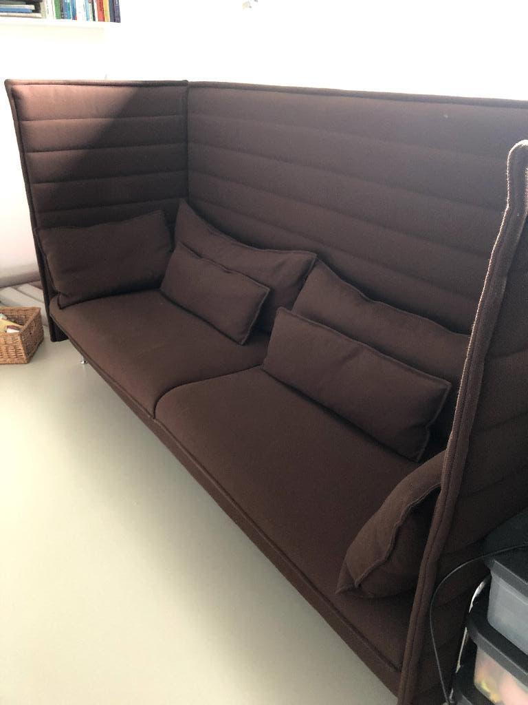 VITRA ALCOVE High Back - 3zits, Ophalen, Driepersoons, 75 tot 100 cm, Metaal