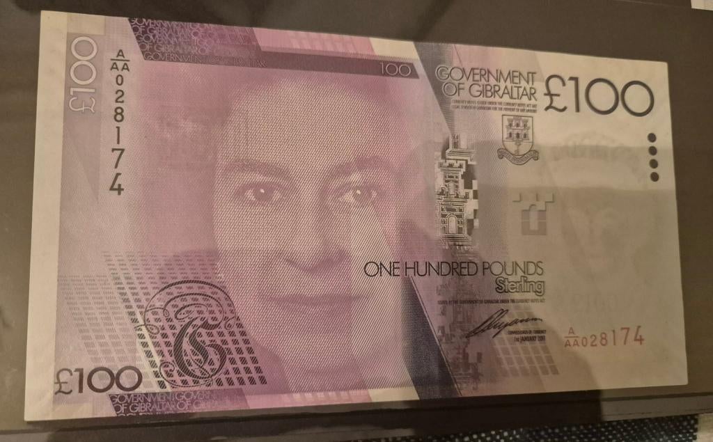 100 Pounds 2011 Gibraltar UNC pick39, Timbres & Monnaies, Billets de banque | Europe | Billets non-euro, Enlèvement ou Envoi, Autres pays