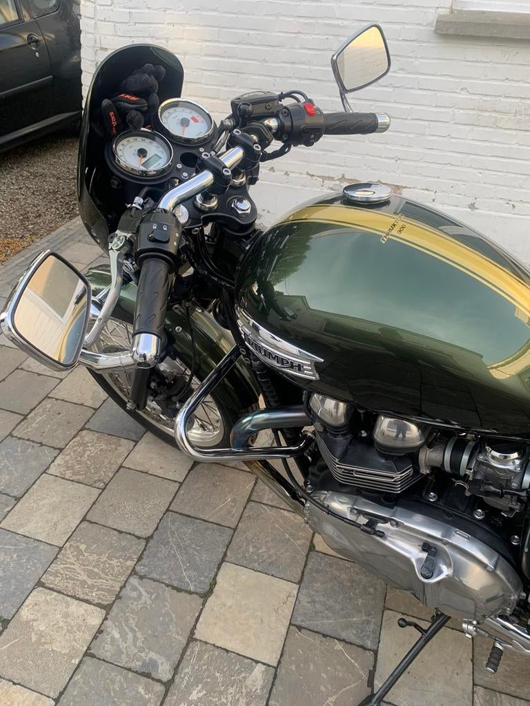 Thruxton 900 efi, Motoren, Motoren | Triumph, 2 cilinders, Sportuitlaat, Motorrijbewijs A, Gebruikt