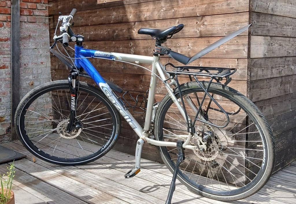 Gazelle Puerto crosshybride herenfiets 54-57 M-L, Fietsen en Brommers, Fietsen | Heren | Herenfietsen, Ophalen, Gebruikt, Versnellingen