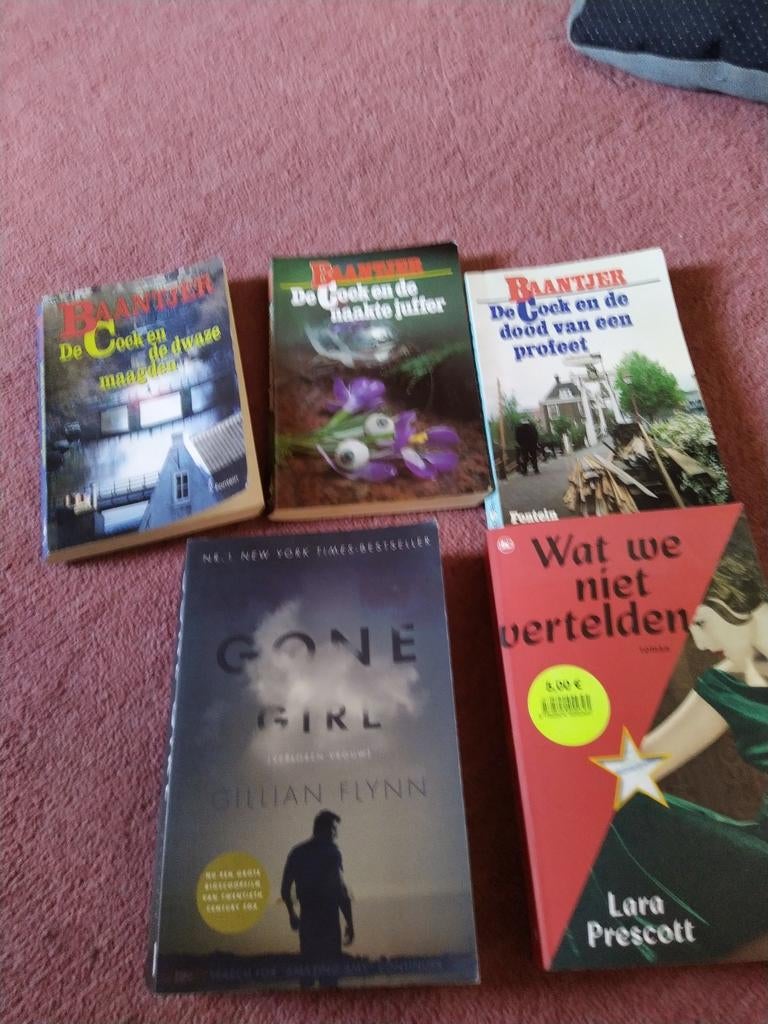 Diverse thrillers en Baantjer boeken,, Enlèvement