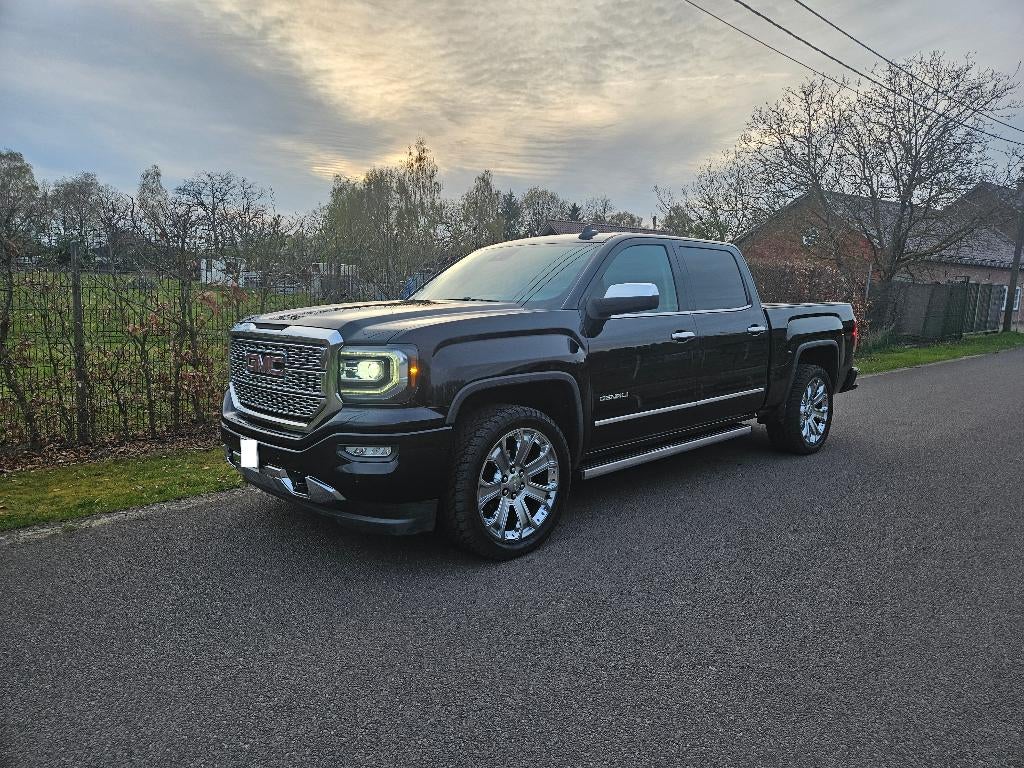 GMC sierra denali 6.2L V8 4x4 (chevrolet silverado), Cuir, Euro 6, 6200 cm³, Noir