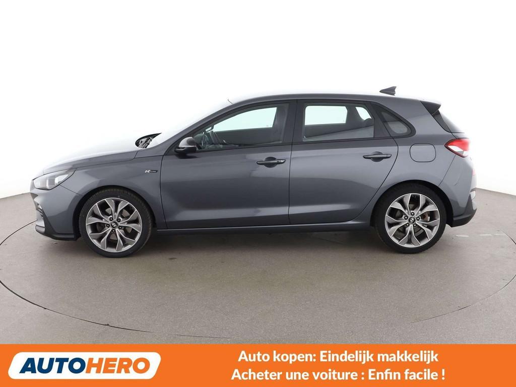 Hyundai i30 1.4 TDGI N-Line (année de construction 2019), Autos, Hyundai, Argent ou Gris, Euro 6, Boîte manuelle, Noir
