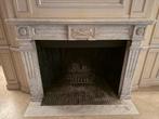Superbe Cheminée Ancienne en Marbre Blanc – Style Louis XVI, Enlèvement, Comme neuf