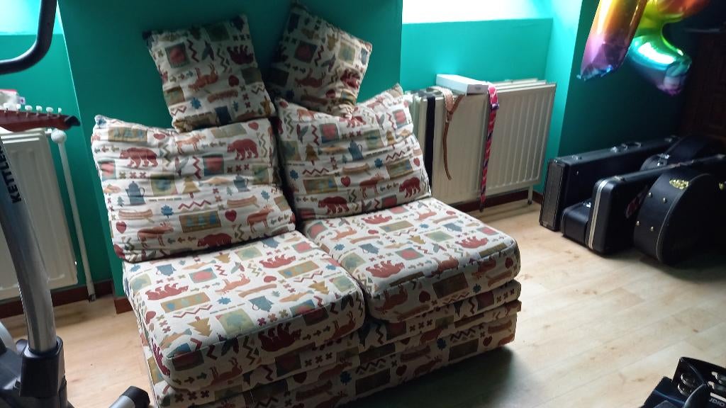 zetel, Gebruikt, Minder dan 75 cm, Rechte bank, Minder dan 150 cm