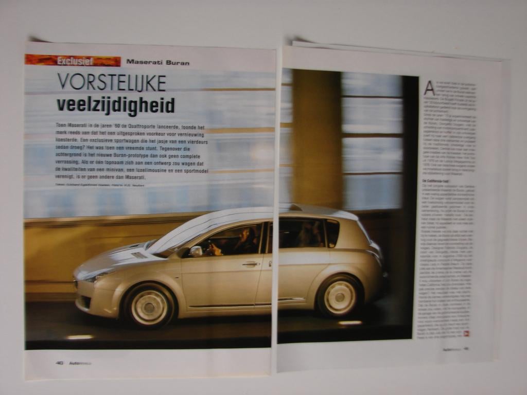 Article sur Maserati Buran, Enlèvement ou Envoi, Comme neuf, Autres marques