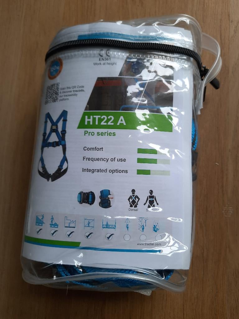 Harnais TRACTEL série HT 22 A Pro, QUICK RELEASE. Taille M., Bricolage & Construction, Vêtements de sécurité, Neuf, Enlèvement ou Envoi