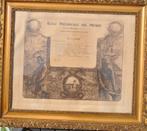 cadre bois stuck diplome ecole des metier mons 1952, Enlèvement ou Envoi, Utilisé