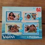 Disney Vaiana 4 in 1 puzzel, zo goed als nieuw, Ophalen of Verzenden, Zo goed als nieuw