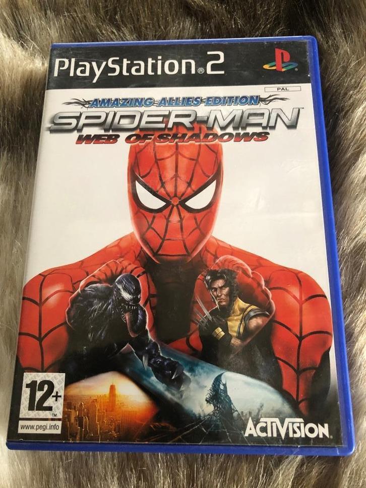 PS2 Spider-man: Web of Shadows Amazing Allies Edition, Games en Spelcomputers, Games | Sony PlayStation 2, Zo goed als nieuw, Avontuur en Actie