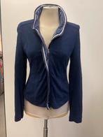 Marccain blauw stretch jasje Maat 2/36, Blauw, Ophalen of Verzenden, Zo goed als nieuw, Jasje