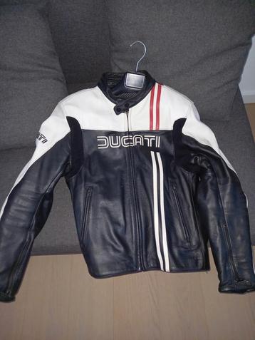 Veste moto cuir dainese ducati avec dorsale dainese