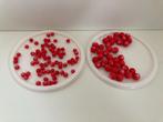 Parels glas rubberized rood, Ophalen of Verzenden, Nieuw, Kraal