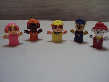 Set van 5 vingerpopjes Paw Patrol beschikbaar voor biedingen