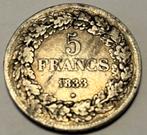 5 francs 1833 Leopold Premier Roi des Belges, Enlèvement ou Envoi, Monnaie en vrac, Argent, Argent