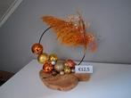 Cirkels met kerstballen en droogbloemen, Ophalen of Verzenden, Nieuw