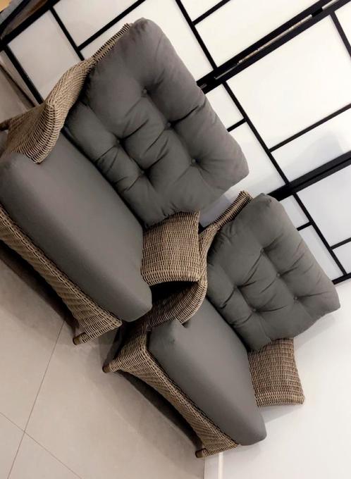 Loungeset 4 Seasons outdoor, Tuin en Terras, Tuinsets en Loungesets, Zo goed als nieuw, Loungeset, Kunststof, 4 zitplaatsen, Bank