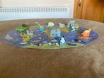 Boek + ovale puzzel 200 stukjes + 12 puzzelstukjes om een fa, Kinderen en Baby's, Ophalen of Verzenden, Meer dan 50 stukjes, Zo goed als nieuw