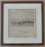 THEODOOR VERSTRAETE / BOERENKAR / ZW-W ETS / 42x40cm / KADER, Ophalen of Verzenden