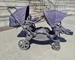 Dubbele kinderwagen, Kinderen en Baby's, Kinderwagens en Combinaties, Gebruikt, Verstelbare duwstang, Combiwagen, Ophalen