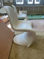 6 vitra verner panton s chairs, Ophalen, Kunststof, Gebruikt, Wit