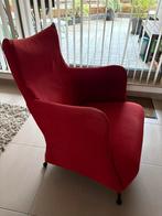 Gezellig vintage warm rood zeteltje, Ophalen, Gebruikt, Stof
