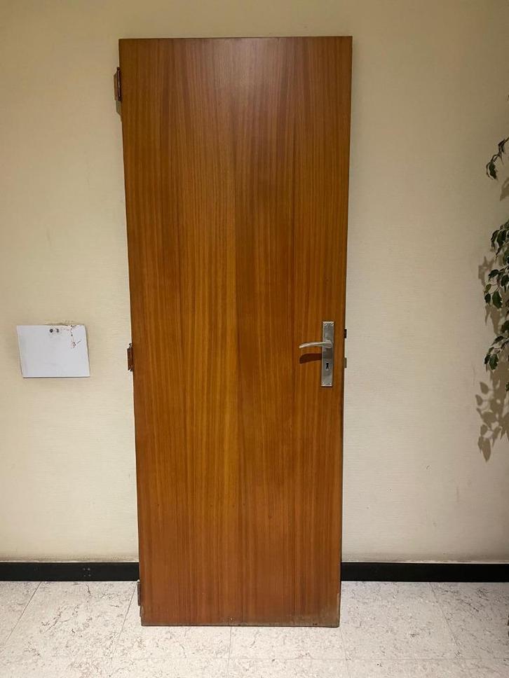 2x deur - 1x dubbele deur, Doe-het-zelf en Bouw, Deuren en Vliegenramen, Gebruikt, Binnendeur, 200 tot 215 cm, Minder dan 80 cm