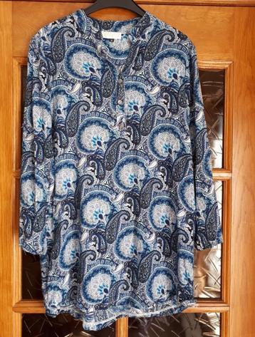 NIEUW- Elissa blouse -maat M-Paisleyprint blauw - lange mouw beschikbaar voor biedingen