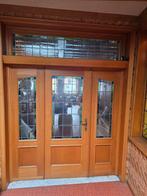 Verschillende deuren (Eik) met loodglas, Doe-het-zelf en Bouw, Deuren en Vliegenramen, Ophalen, Zo goed als nieuw
