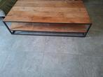 Salontafel in smeedijzer en hardhout, Enlèvement, Utilisé