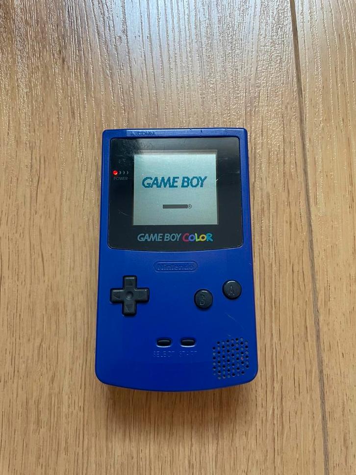 Nintendo Gameboy Color Blauw, Games en Spelcomputers, Spelcomputers | Nintendo Game Boy, Zo goed als nieuw, Game Boy Color, Ophalen of Verzenden