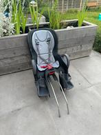 OK Baby Fietsstoel 10+ Zwart/Grijs Met frame bevestiging, Ophalen, Achterzitje, Voetsteuntjes, Zo goed als nieuw