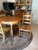 olmen rode tafel diameter 100cm hoogte 74cm, Ophalen of Verzenden
