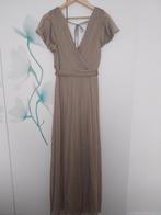Feestjurk, Kleding | Dames, Jurken, Ophalen, Beige, Maat 42/44 (L), Zo goed als nieuw