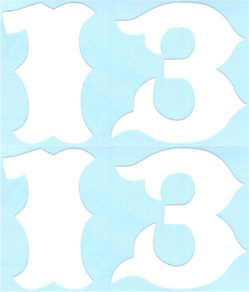 13 sticker set #4, Motoren, Accessoires | Stickers, Verzenden
