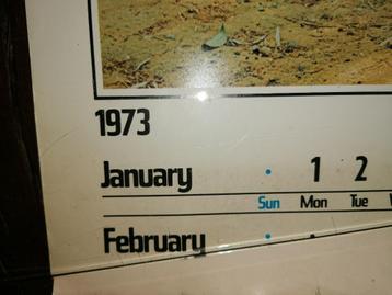 Honda jaarkalender 1973 beschikbaar voor biedingen